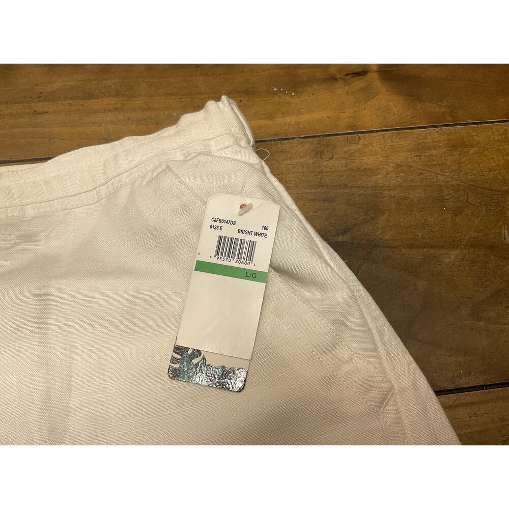 Cubavera Men's Linen-Blend Core Drawstring Pants Brilliant White Size Large NWT - Picture 6 of 13